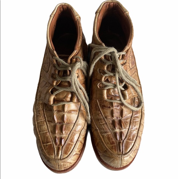 Embossed Alligator Western Shoes - Picture 4 of 11